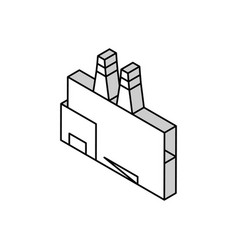 Factory Plant Building Isometric Icon