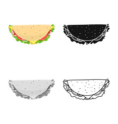 Design Hoagie And Burger Icon Graphic