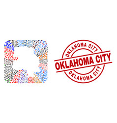 Oklahoma City Seal And New Delhi City Map Inverted