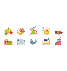 Set Of Food Icons