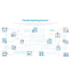 Fsa Flexible Spending Account Concept With Icon