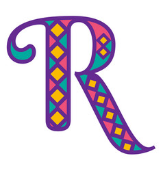 Letter R Mardi Gras