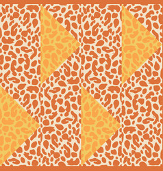 Abstract Leopard Skin Mosaic Seamless Pattern