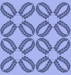 Berry Seamless Pattern Blue Purple Background