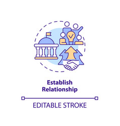 2d Customizable Establish Relationship Icon