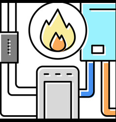 Heating System Color Icon