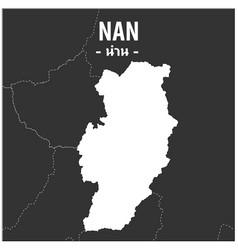 Nan Map Province Thailand