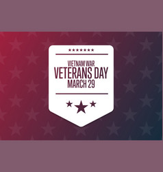 National Vietnam War Veterans Day March 29