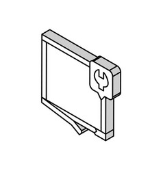 Window Frame Repair Isometric Icon