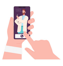 Medical App Patient Talking With Doctor