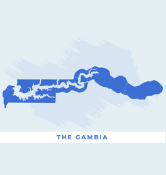 National Map Of The Gambia