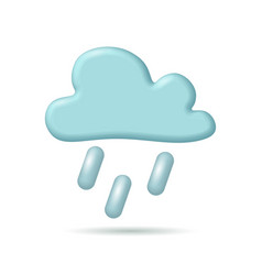 3d Cloud Weather Icon Mobile Element Cloudy Camp