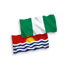 Flags Of Republic Of Kiribati And Nigeria