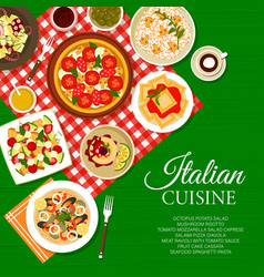 Italian Cuisine Restaurant Menu Page Template