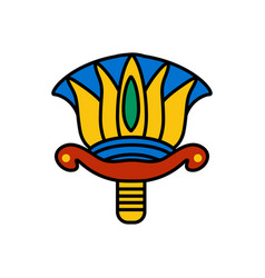 Lotus Flower Cartoon Egyptian Icon