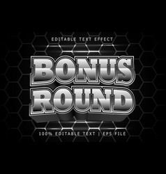 Bonus Round Editable Text Effect 3 Dimension