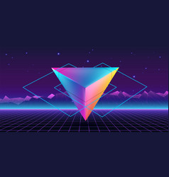 Futuristic 3d Background Geometric Shapes