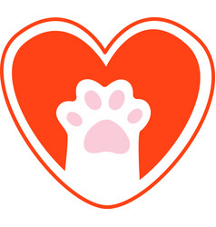 Heart With Paw