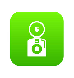 Oldschool Camera Icon Green