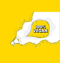 100 Percent Vegan Organic Bio Food Sign