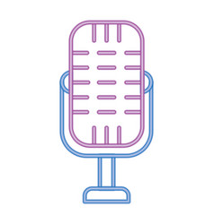 Neon Retro Microphone Icon