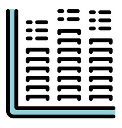 Population Data Icon Flat