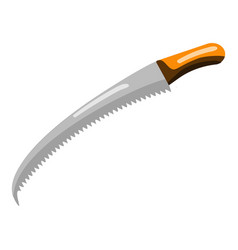 Tree Hand Saw Icon Cartoon Farm Tool