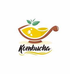 Kombucha Drink Logo