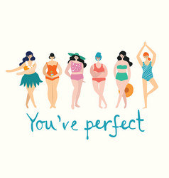 Happy Girls Body Positive Movement And Beauty