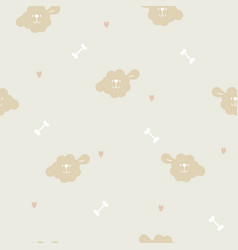 Seamless Dog Repeat Pattern Background