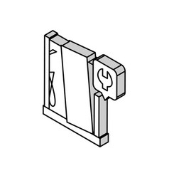 Shower Tray Repairs Isometric Icon