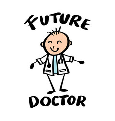 Future Doctor Lettering Kids T Shirt Design