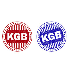 Grunge Kgb Scratched Round Stamps