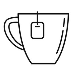 Home Tea Cup Icon Outline Hot Drink