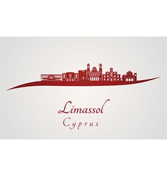 Limassol Skyline In Red