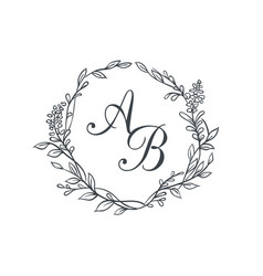 Vintage Monogram Template