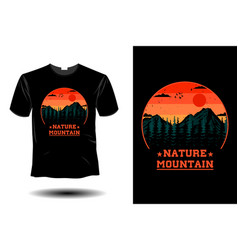 Mountain Nature Mockup Retro Vintage Design