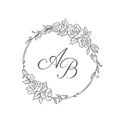 Vintage Monogram Template