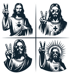 Cool Jesus Svg Son Of God Peace Sign