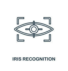 Iris Recognition Icon Simple Element From