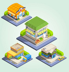 Isometric Building Street City