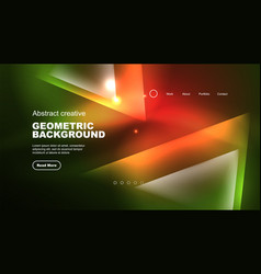 Abstract Background Landing Page Geometric Shape