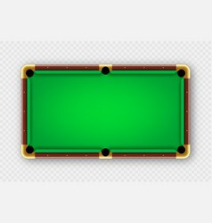 Green Billiards Table Top View Snooker Or Pool