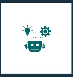 Machine Data Simple Icon Robot Isolated Icon