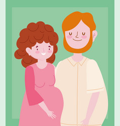 Man And Pregnant Woman