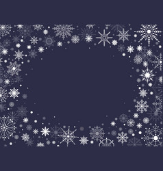 Christmas Snowfall Frosted Frame Holiday Frost