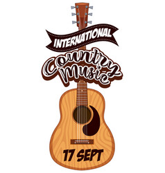 International Country Music Poster Design