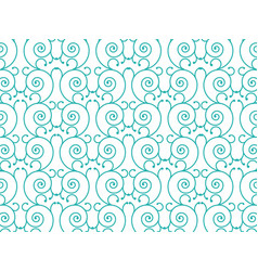 Abstract Swirls In The Turquoise Background Patter