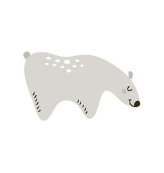 Cute Hand Drawn Gray Bear Characters