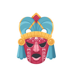 Maya Monarch Mask Composition